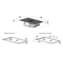 Berbel Downline Infinity Pro, BKA 90 DLI-P, cappa aspirante per piano cottura nero opaco, scarico/ricircolo, 1100095
