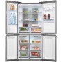 Exquisit MD430-100-WS-200E Frigorifero-congelatore libera installazione, larghezza 84 cm, 432 L, NoFrost, erogatore d'acqua