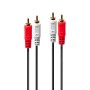 Lindy 35660 cavo audio 1 m 2 x RCA Rosso, Bianco (35660)