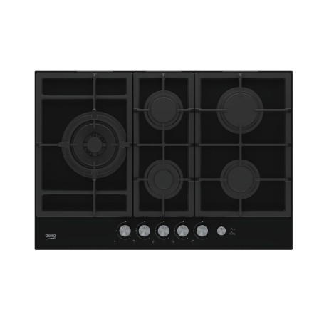 Beko HILL 75235 S piano cottura Nero Da incasso 75 cm Gas 5 Fornello(i) (7718086717)