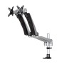 StarTech.com Supporto per Doppio Monitor con bracci articolati - Impilabile - Assemblaggio Tool-Less (ARMDUAL30)