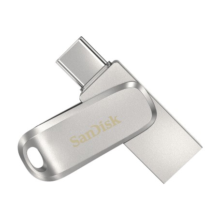 SanDisk Ultra Dual Drive Luxe unità flash USB 128 GB USB Type-A / USB Type-C 3.2 Gen 1 (3.1 Gen 1) Acciaio in (SDDDC4-128G-G46)