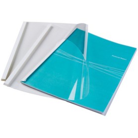 Fellowes 53151 cartellina A4 Plastica Trasparente, Bianco 100 pz (53151)