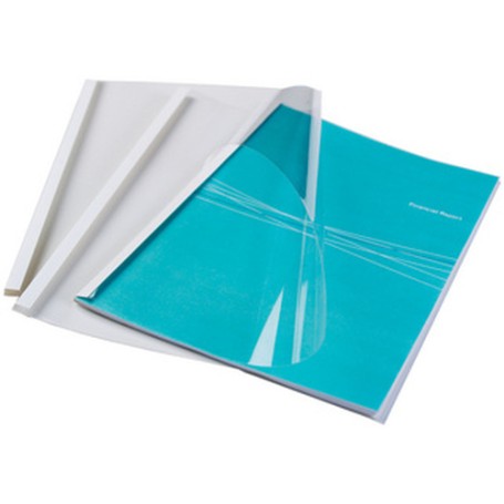 Fellowes 53151 cartellina A4 Plastica Trasparente, Bianco 100 pz (53151)