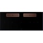 Küppersbusch KMI 12850.0 SR-S S7, ventilazione downdraft da 118 cm, senza cornice, manopole nere, griglia in rame