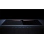 Küppersbusch KMI 12850.0 SR-S S7, ventilazione downdraft da 118 cm, senza cornice, manopole nere, griglia in rame