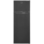 Frigorifero-congelatore Exquisit KGC270-45-040D, larghezza 54,5 cm, adesivo di controllo, termostato, aspetto acciaio inox