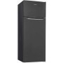 Frigorifero-congelatore Exquisit KGC270-45-040D, larghezza 54,5 cm, adesivo di controllo, termostato, aspetto acciaio inox