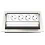 Kindermann 7492000054 cassetta di scarico Tipo F Acciaio inox, Bianco