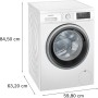 Siemens iQ500 WU14UT71 lavatrice Caricamento frontale 8 kg 1400 Giri/min Bianco