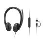 Lenovo VoIP Headset 5000 Auricolare Cablato A Padiglione Ufficio USB tipo-C Nero (4XD1R88995)
