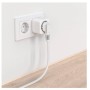 Hama 00176638 presa energia CEE 7/7 Bianco