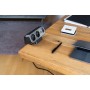 Brennenstuhl 1153580210 prolunghe e multiple 2 m 9 presa(e) AC Interno Nero, Argento