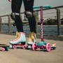 HUDORA FLitzkids 2.0 Bambini Monopattino classico Blu, Rosa (11054)