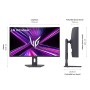 LG UltraGear Monitor Gaming 32" 16:9 curvo QHD 180Hz 1ms (32G600A-B.AEUQ)