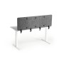 Durable EFFECT Foldable Felt Desk Divider 60% Recycled W1600 x H500mm Charcoal Grey - 313558 Divisorio da scrivania Grigio