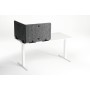 Durable EFFECT Foldable Felt Desk Divider 60% Recycled W1600 x H500mm Charcoal Grey - 313558 Divisorio da scrivania Grigio