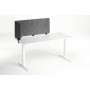 Durable EFFECT Foldable Felt Desk Divider 60% Recycled W1600 x H500mm Charcoal Grey - 313558 Divisorio da scrivania Grigio