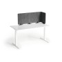 Durable EFFECT Foldable Felt Desk Divider 60% Recycled W1600 x H500mm Charcoal Grey - 313558 Divisorio da scrivania Grigio