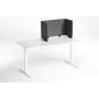 Durable EFFECT Foldable Felt Desk Divider 60% Recycled W1600 x H500mm Charcoal Grey - 313558 Divisorio da scrivania Grigio