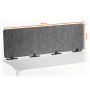 Durable EFFECT Foldable Felt Desk Divider 60% Recycled W1600 x H500mm Charcoal Grey - 313558 Divisorio da scrivania Grigio