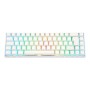 Deltaco Gaming GAM-100-W-DE tastiera USB + RF Wireless + Bluetooth QWERTZ Tedesco Bianco