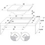 Gorenje GEH8432BSCWF - Piano cottura a induzione da 83 cm con cappa aspirante  - EasyClean, AutoAdjust, ZoneSlide
