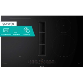 Gorenje GEH8432BSCWF - Piano cottura a induzione da 83 cm con cappa aspirante  - EasyClean, AutoAdjust, ZoneSlide