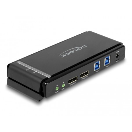 DeLOCK Switch KVM DisplayPort 1.4 8K 60 Hz con USB 5 Gbps e Audio (11476)