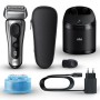 Braun Series 8 8567cc Rasoio Trimmer Nero, Argento
