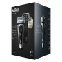 Braun Series 8 8567cc Rasoio Trimmer Nero, Argento