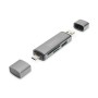 Digitus DA-70886 lettore di schede USB 3.2 Gen 1 (3.1 Gen 1) Type-A/Type-C Alluminio (DA-70886)