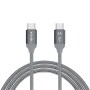 nevox 1653 cavo USB 1 m USB 2.0 USB C Grigio, Argento (1653)