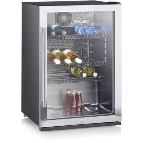 SEVERIN FKS 8840 Refrigeratore per bottiglie nero/acciaio inossidabile