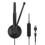 EPOS 1001419 cuffia e auricolare Cablato A Padiglione Ufficio USB Type-C / USB Type-A Nero