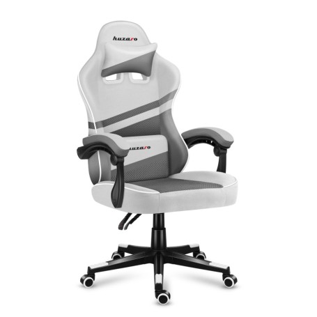 Huzaro FORCE 4.4 Sedia da gaming per PC Seduta a dondolo (culla) Grigio, Bianco (HZ-Force 4.4 White Mesh)