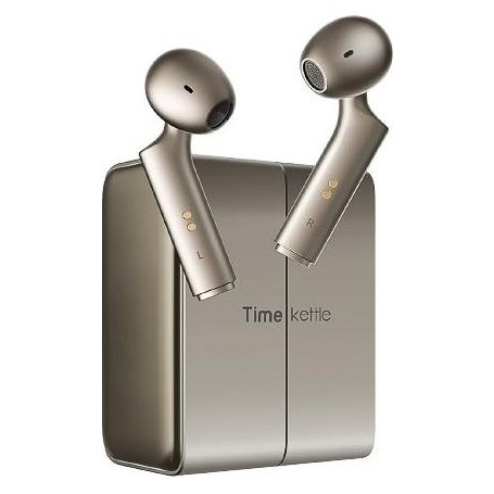 TimeKettle Übersetzer W4 AI Dolmetscher - Gold - In-Ear-Simultanübersetzer (M4BGTRANS)