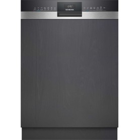Siemens SN53HS03UE - iQ300 Lavastoviglie semi-integrata, acciaio spazzolato, cestello posate, 60 cm
