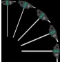 454/5 HF SHK Set 1 Quergriff-Schraubendreher, 5-teilig (schwarz/grn, mit Haltefunktion) (05136070001)