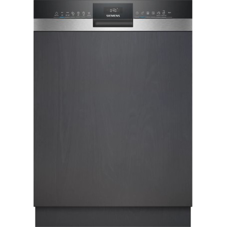 Siemens SN53HS03TE - iQ300 Lavastoviglie semi-integrata , acciaio spazzolato, cestello posate, 60 cm