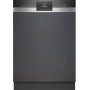 Siemens SN53HS03TE - iQ300 Lavastoviglie semi-integrata , acciaio spazzolato, cestello posate, 60 cm