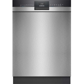Siemens SN43HS03TE - Lavastoviglie da incasso iQ300, acciaio spazzolato, cestello posate, 60 cm