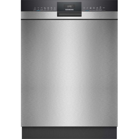 Siemens SN43HS03TE - Lavastoviglie da incasso iQ300, acciaio spazzolato, cestello posate, 60 cm