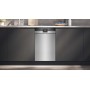 Siemens SR43ES25ME - Lavastoviglie da incasso iQ300, acciaio spazzolato, cassetto posate, 45 cm