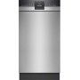 Siemens SR43ES25ME - Lavastoviglie da incasso iQ300, acciaio spazzolato, cassetto posate, 45 cm