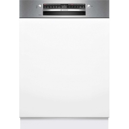 Bosch SMI4HTS14E - Lavastoviglie semi-integrata Serie 4, acciaio spazzolato, Wi-Fi, 60 cm