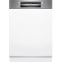 Bosch SMI4HTS14E - Lavastoviglie semi-integrata Serie 4, acciaio spazzolato, Wi-Fi, 60 cm