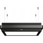 Franke FMYS BK/AN F80 KL - Cappa a isola, Mythos Masterpiece sospesa, Nero extra opaco/Anello antracite, (345.0726.996)