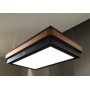 Franke FMYS BK/CP F80 KL Cappa a isola, Mythos Masterpiece sospesa, Nero extra opaco/Anello rame, Codice articolo 345.0726.997