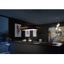 Franke FMYS BK/CP F80 KL Cappa a isola, Mythos Masterpiece sospesa, Nero extra opaco/Anello rame, Codice articolo 345.0726.997